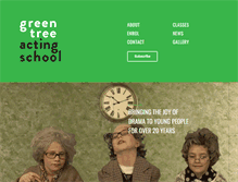 Tablet Screenshot of greentreeacting.com.au